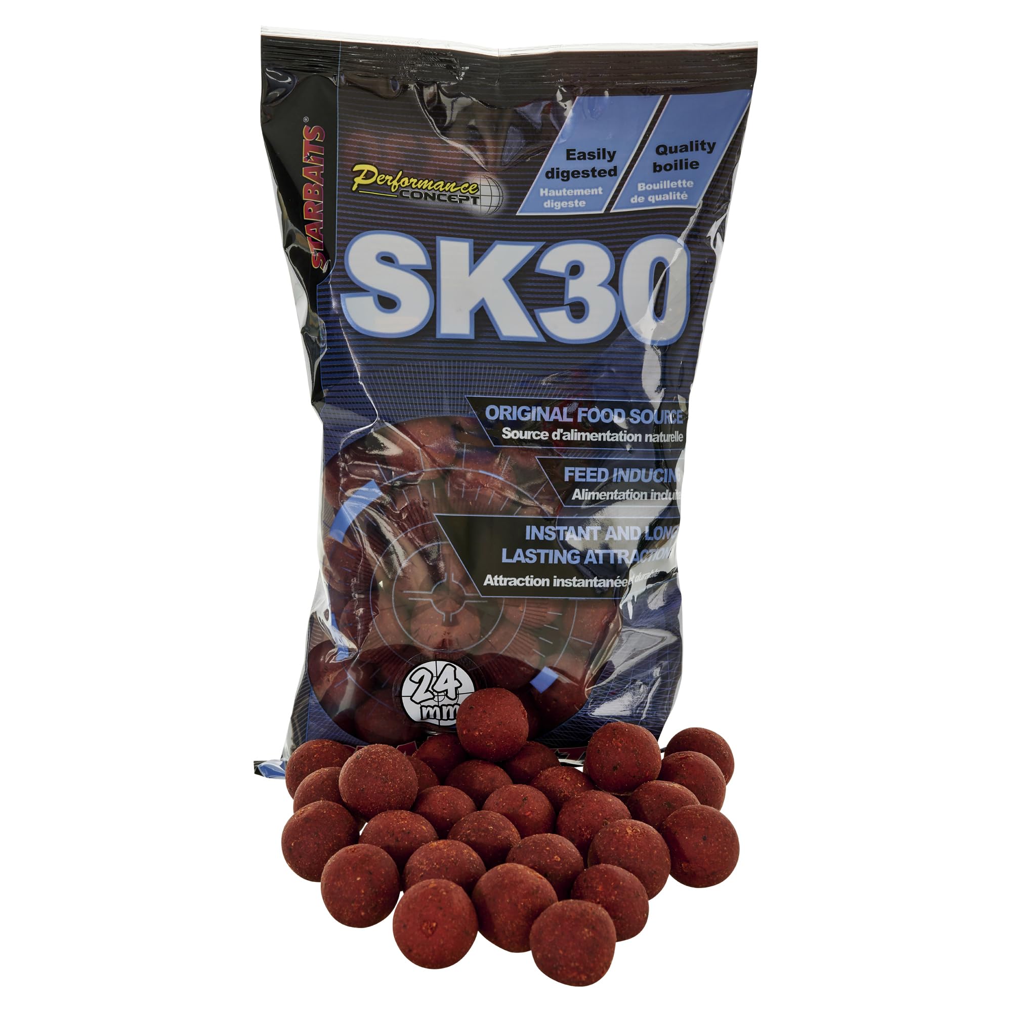 Bouillettes Performance Concept Sk30-800g - D.24mm - Marron - 63877