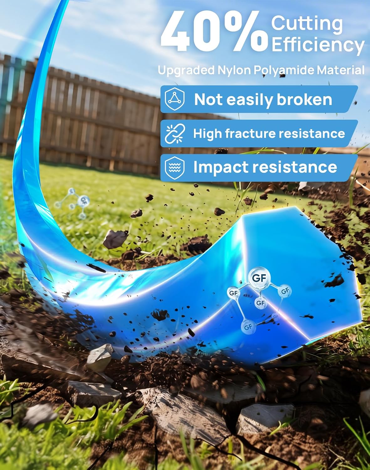Weed Eater String, 0.065'' 340FT Weed Wacker String, Hexagonal Heavy Duty String Trimmer Line, Universal Replacement Weedeater Line, Professional Weed Trimmer Line for Cordless Trimmers