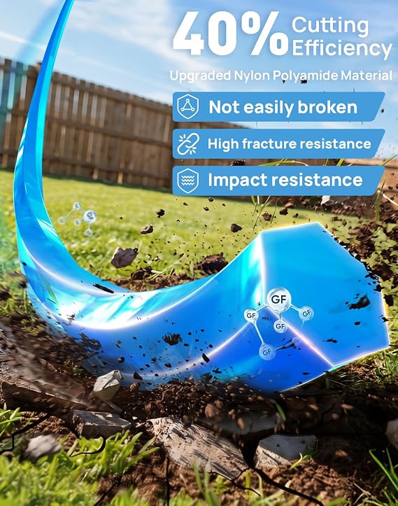 095 Trimmer Line, .095 150FT Weed Eater String, Hexagonal Heavy Duty Weed Wacker String, Universal Replacement String Trimmer Line, Professional Weedeater Line for Electric Cordless Trimmers