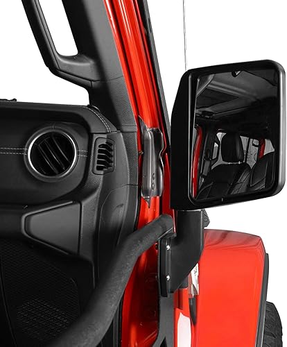 Miniatura 2 de u-Box Espejo de puerta de Jeep, espejos de puerta de medio verano para u-Box y Hooke Road Half Doors Compatible con Jeep Wrangler JK JL Gladiator JT