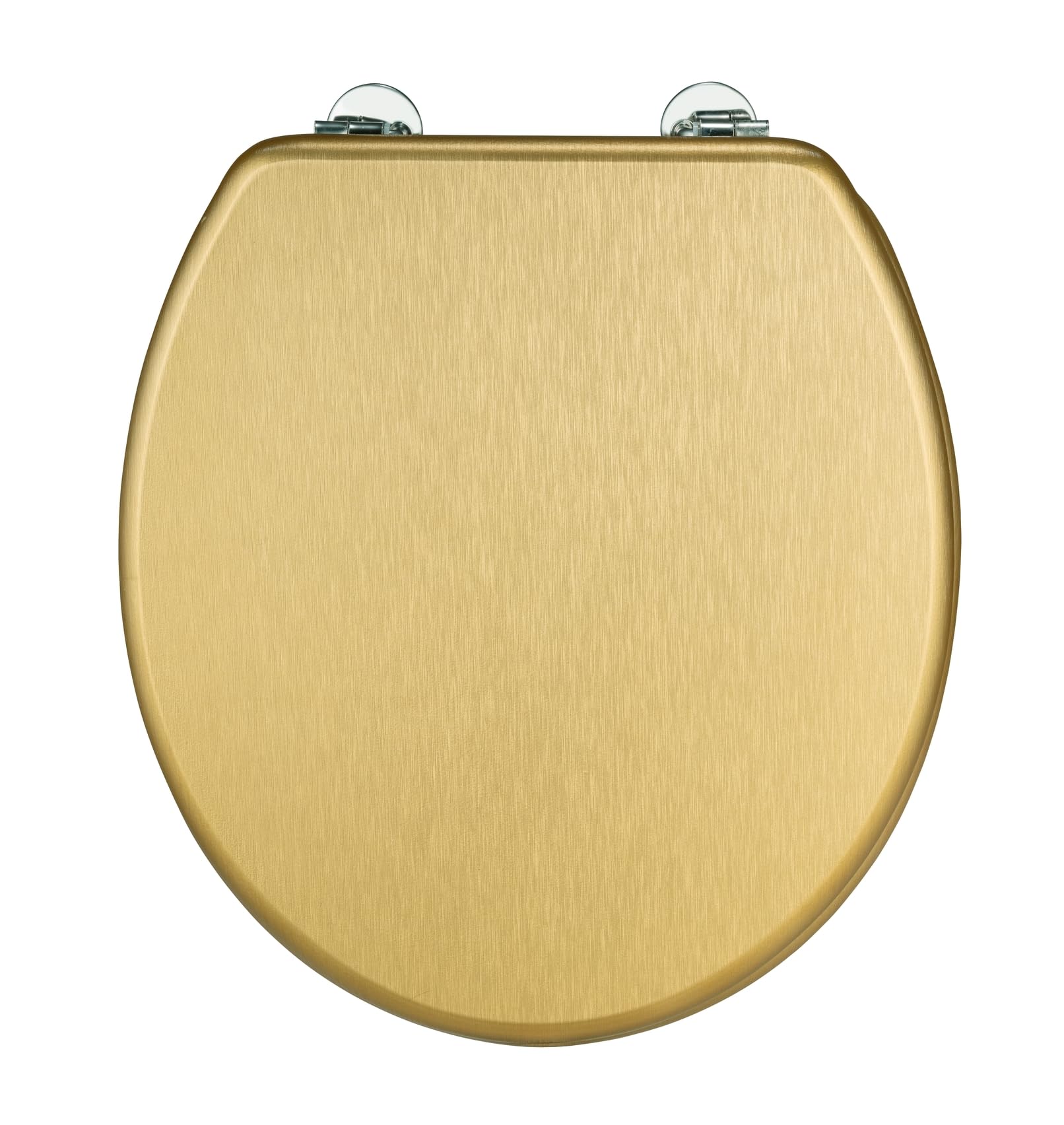 Wenko WC bril Aldeno - mat goud MDF - FSC hout - RVS
