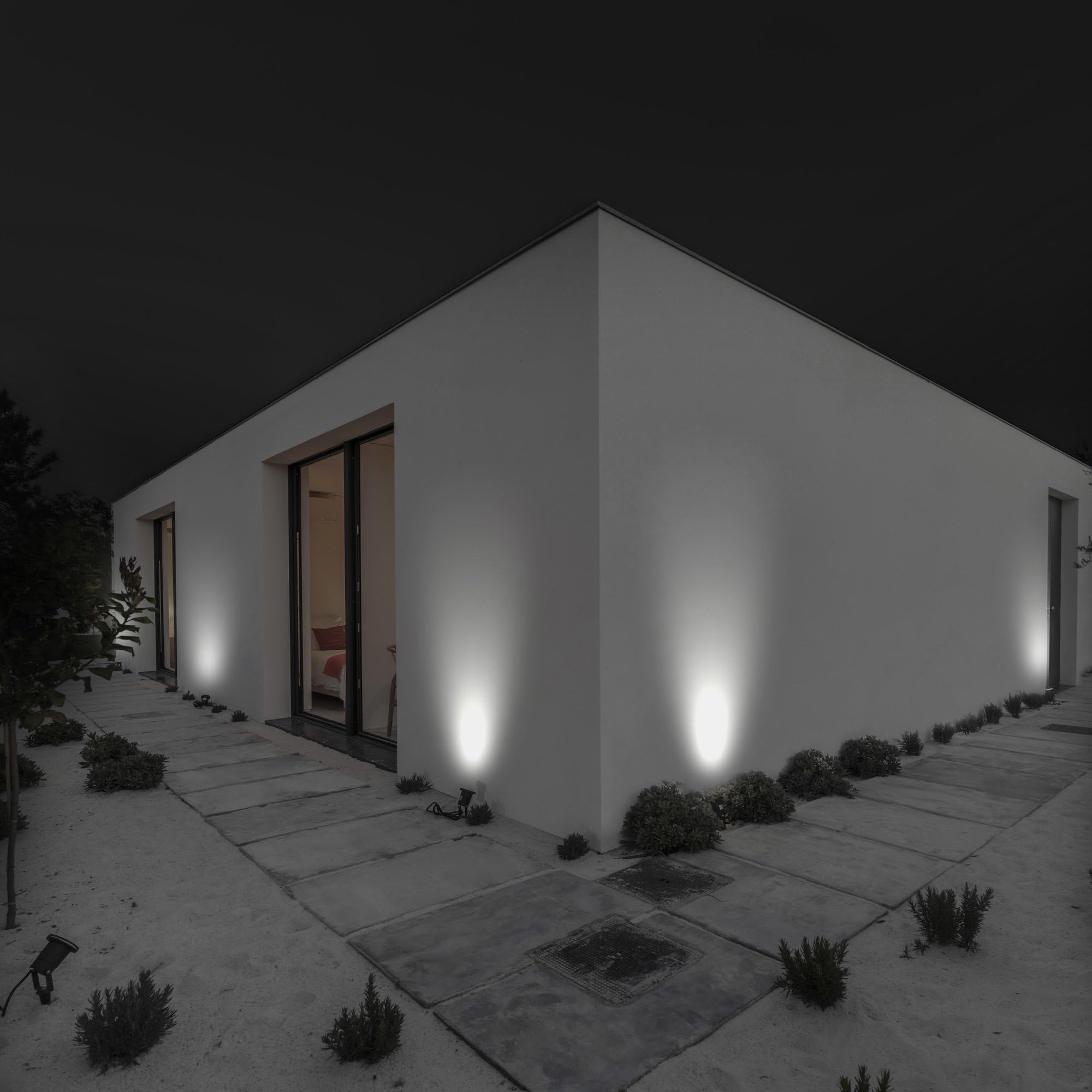 Ledvion - LED Ground Spotlight, Black, Aluminium, IP65, GU10 Fitting, 2 m Cable Incl. Plug, LED Pin Spot, Garden Spot - Image 3