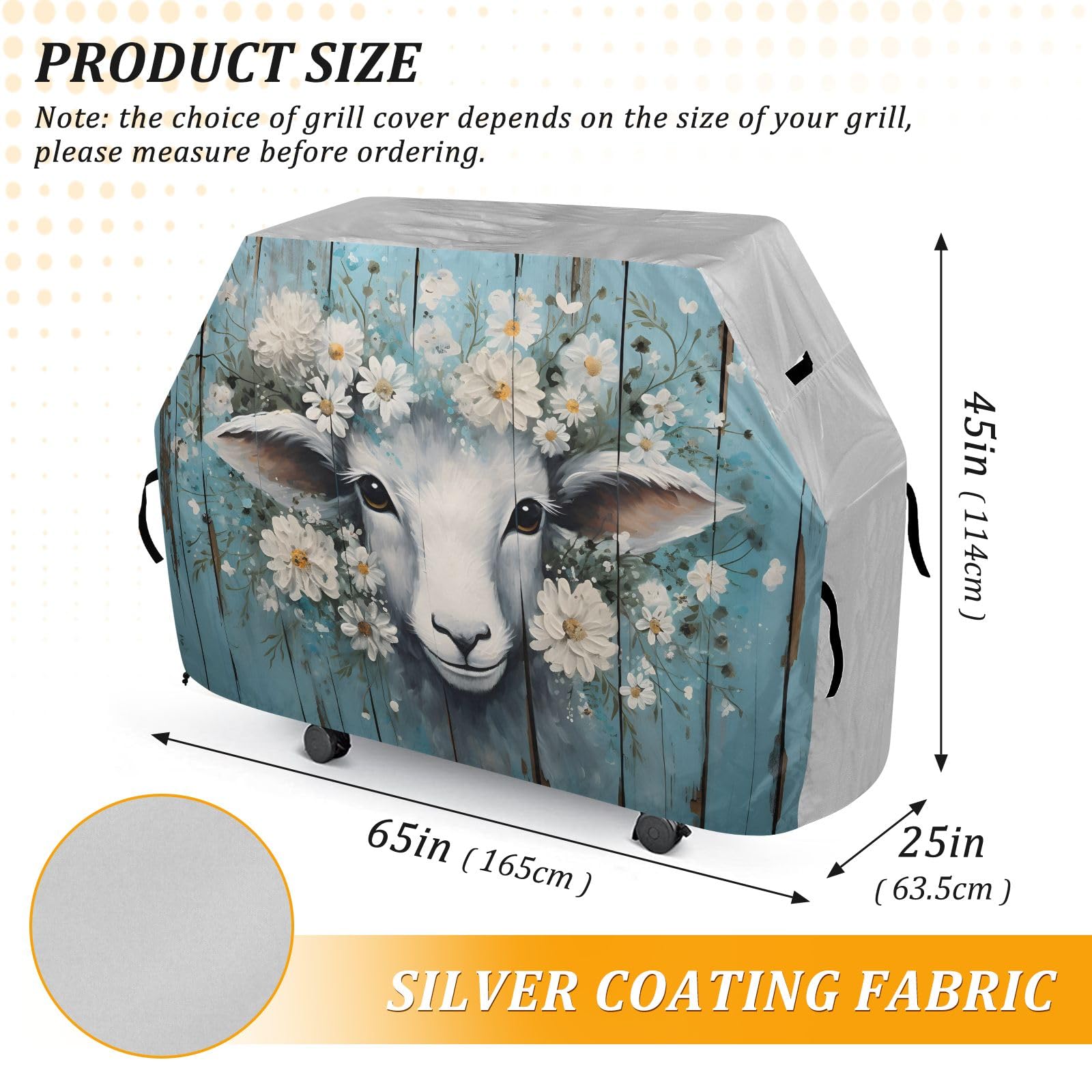 Sheep A - Copertura per barbecue, impermeabile, resistente, per esterni