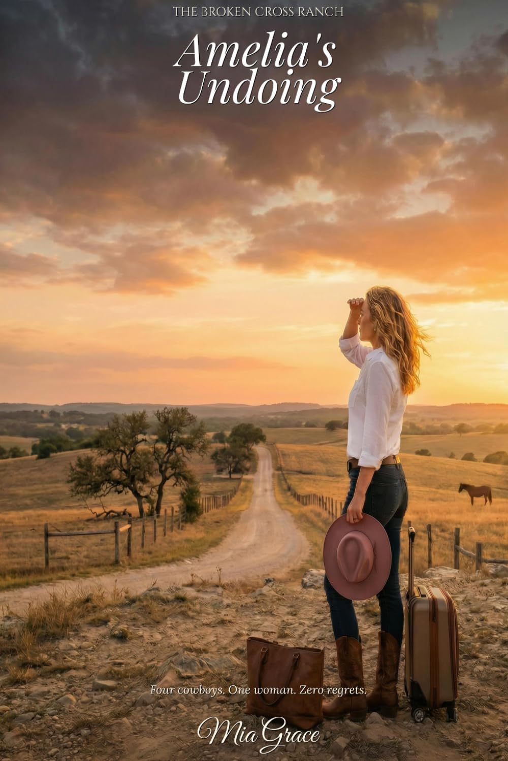 Amelia's Undoing (Broken Cross Ranch)