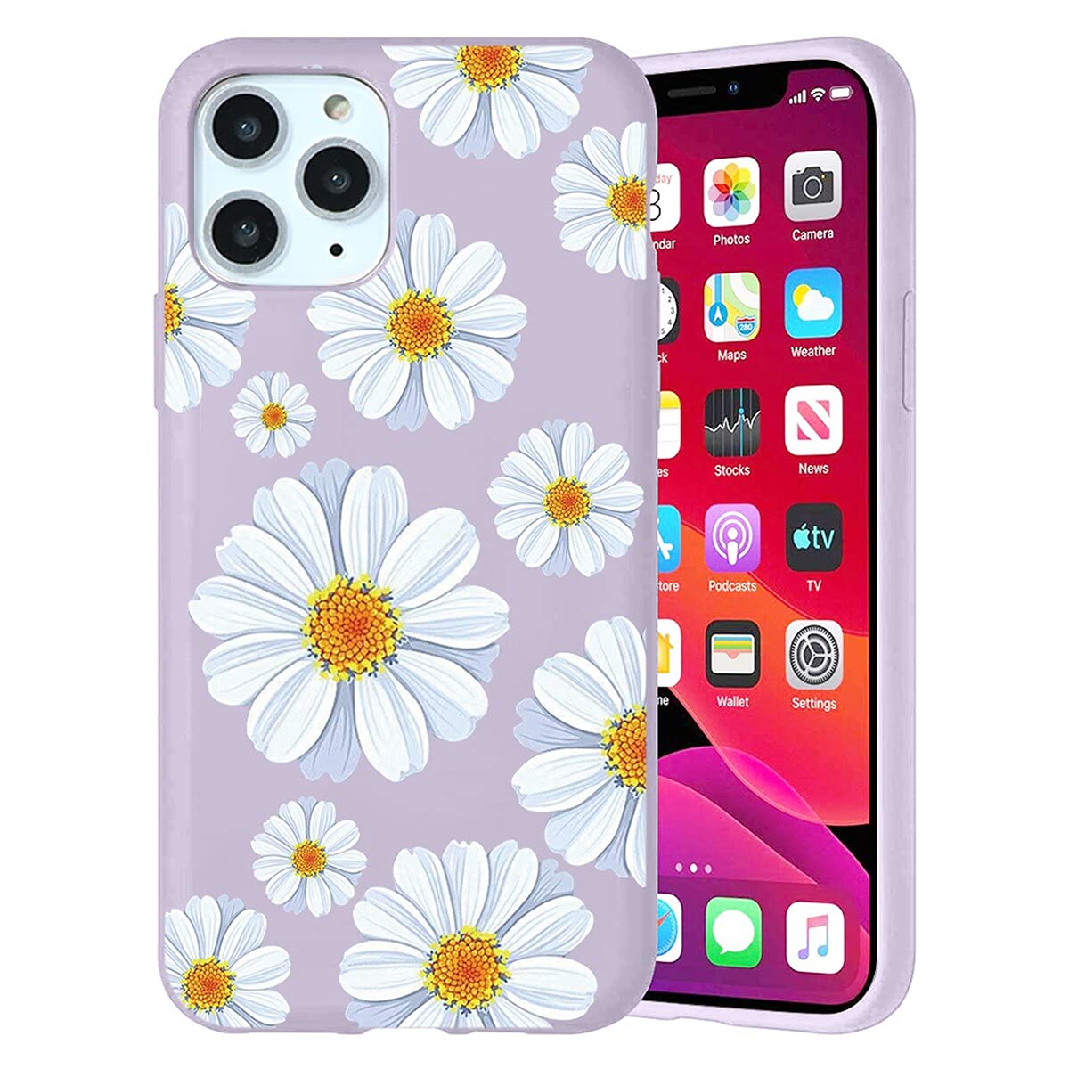 Yoedge Trasparente Cover per iPhone 14 Pro Max, Aesthetic Fiori Motivo Estivi Colorato Disegni per Donne,Silicone Custodia Telaio Flessibile Retro in PC Case per iPhone 14Pro Max 6,7,Flower Summer
