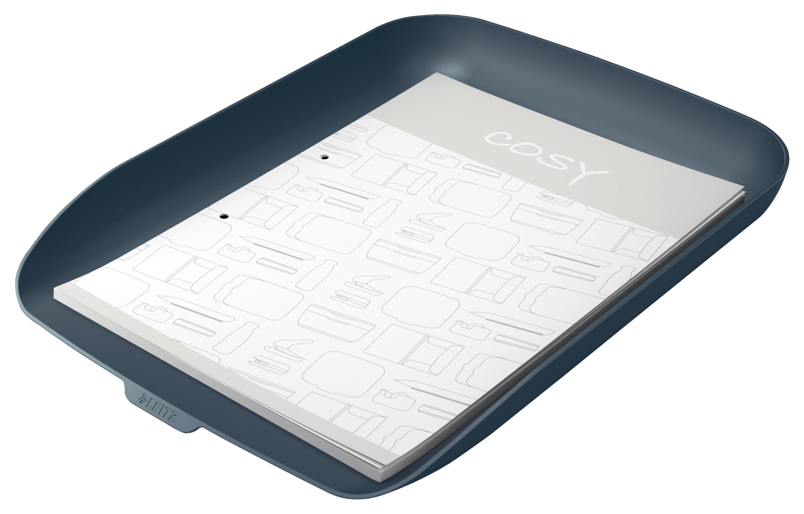 Leitz Cosy 53580089 - Bandeja para Cartas, 6 Unidades, Color Gris