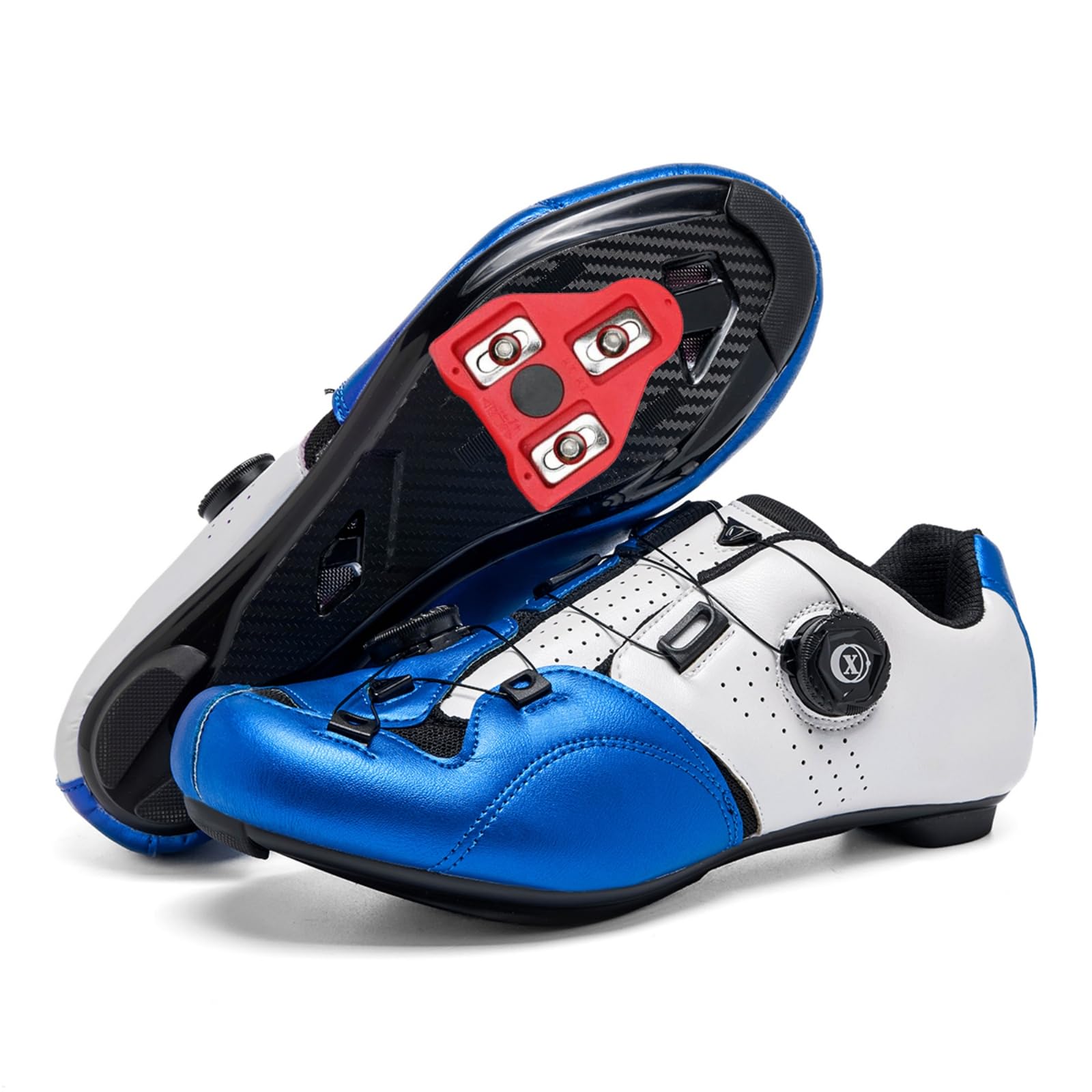 JiuQing Męskie i damskie buty szosowe kompatybilne z rowerami Peloton | z blokami Delta, kompatybilne systemami KEO i SPD, buty rowerowe do jazdy wewnątrz, na zewnątrz i w terenie górskim