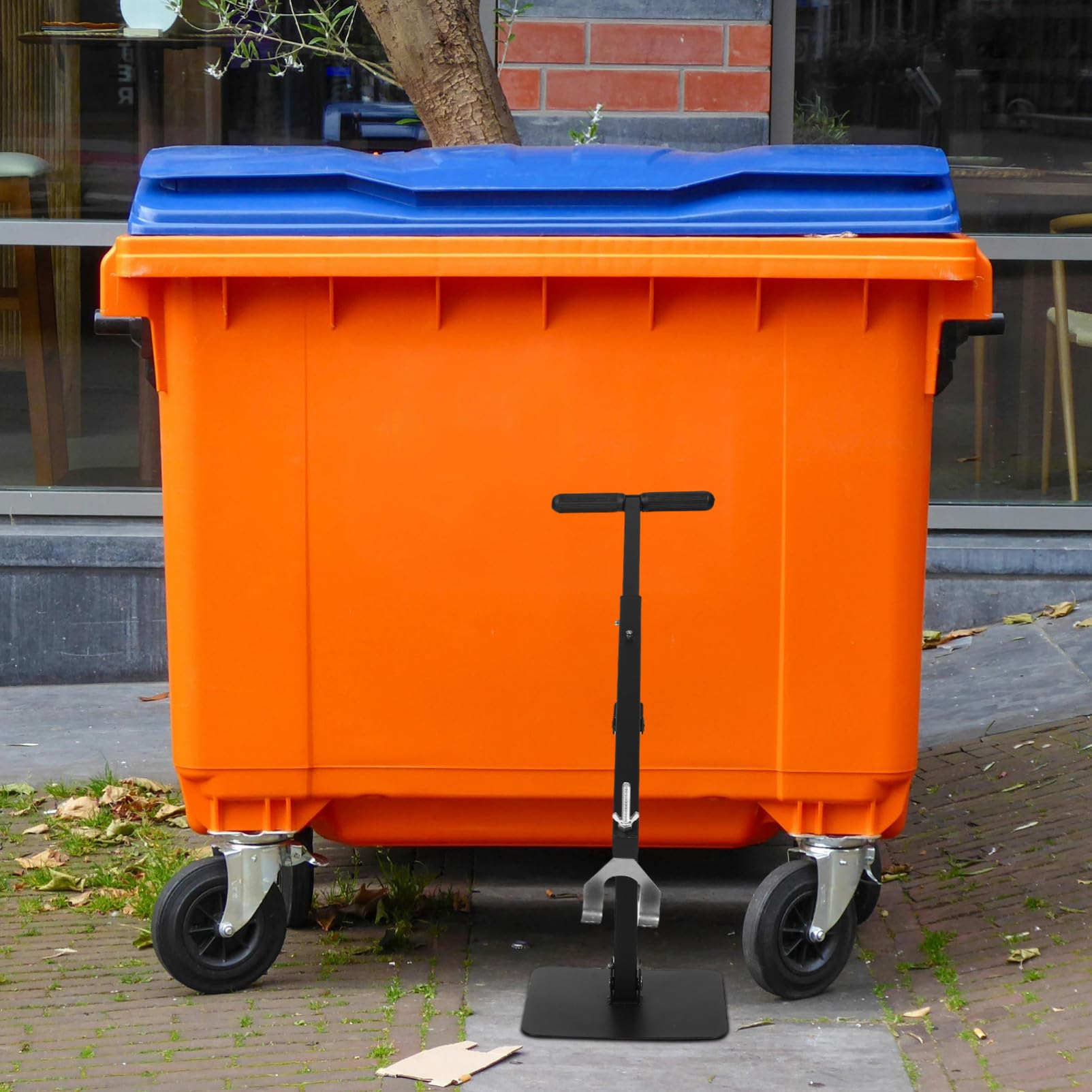 Compactador de Basura Manual de Hierro Negro para Hogar | Reducción de Volumen y Almacenamiento Optimizado, Uso en Restaurantes de Comida Rápida, Formato Comercial Duradero