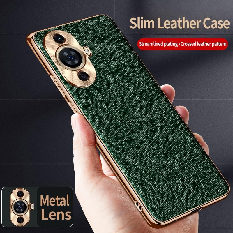 Coque Huawei Nova 11 antichoc fine revêtement cuir de qualité