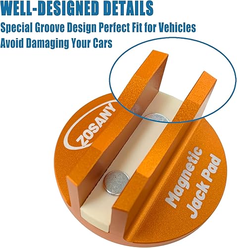 Miniatura 6 de ZOSANY Almohadilla magnética universal, 2 adaptadores de gato de soldadura con ranura grande, almohadilla magnética ranurada de aluminio, adaptador