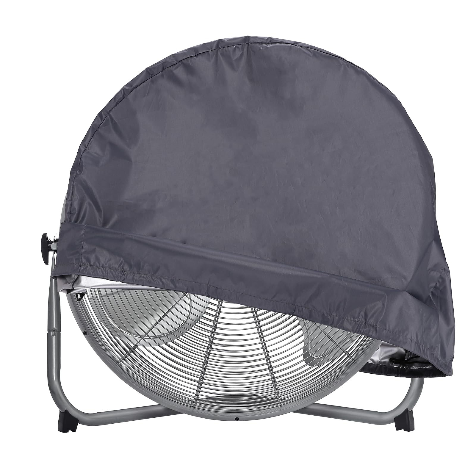 PATIKIL 29.92x8.66x29.92 Inch Industrial Fan Cover, 1 Pcs Outdoor Fan Cover Waterproof Dustproof for Commercial Home Floor Direct-Drive Drum Fans, Grey