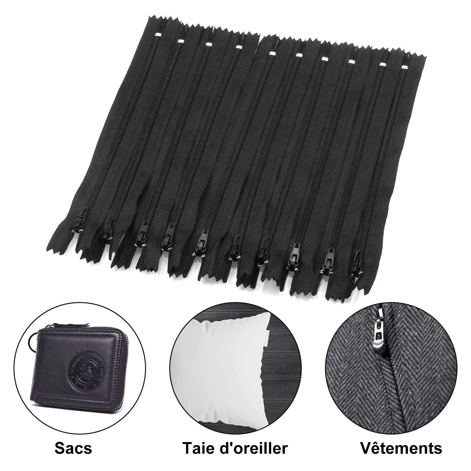 3 Reißverschlüsse 20 Cm – Farbe Nach Wahl, Nich Produktbild-Vorschau 7