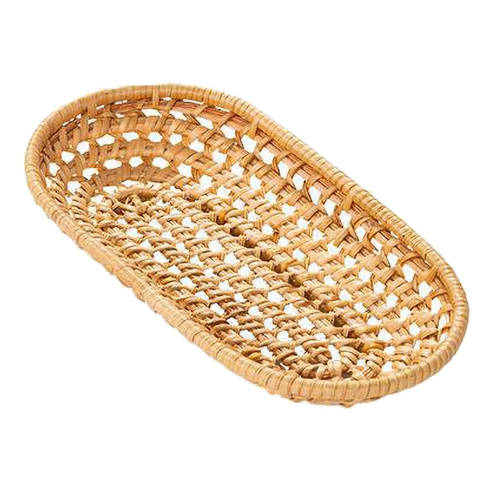 Yixannx Wood Cake Trays For Table Add Of Elegance To Table Setting With These Durable Trays Dessert Baskets For Serving Dinner Bread Wickerbasket Bread Basket, S