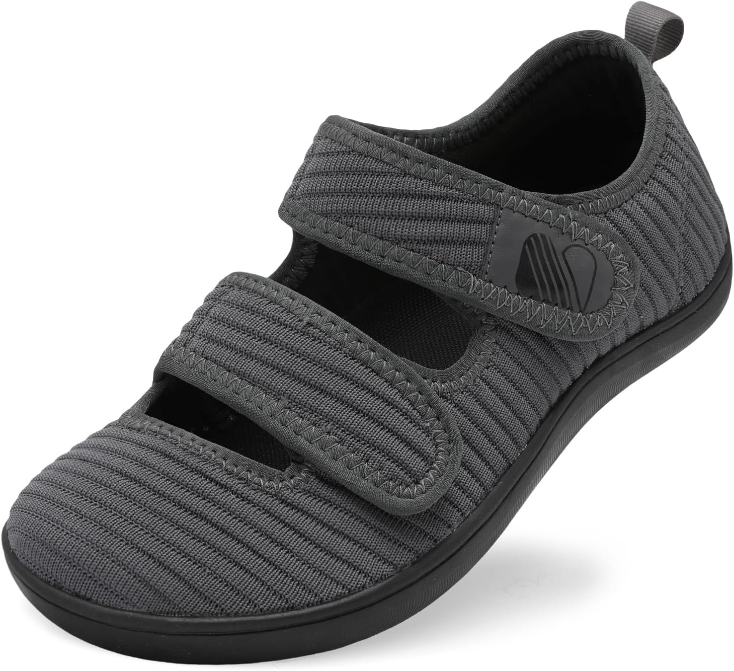 Besroad Womens Walking Shoes Wide Diabetic Shoes Adjustable Barefoot Casual Sneakers Breathable Zero Drop Arthritis Edema Sneakers Indoor Outdoor