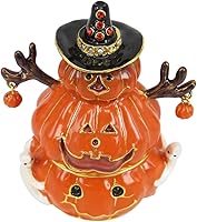 Vista 3 de Caja de baratijas con joyas de calabaza de Halloween