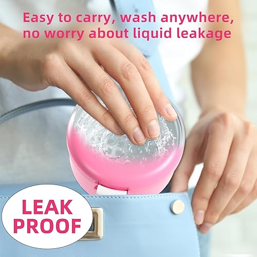 Miniatura 7 de ARGOMAX Estuche limpiador de retención a prueba de fugas, copas de dentadura para remojar dentaduras, estuche de viaje para dentaduras postizas