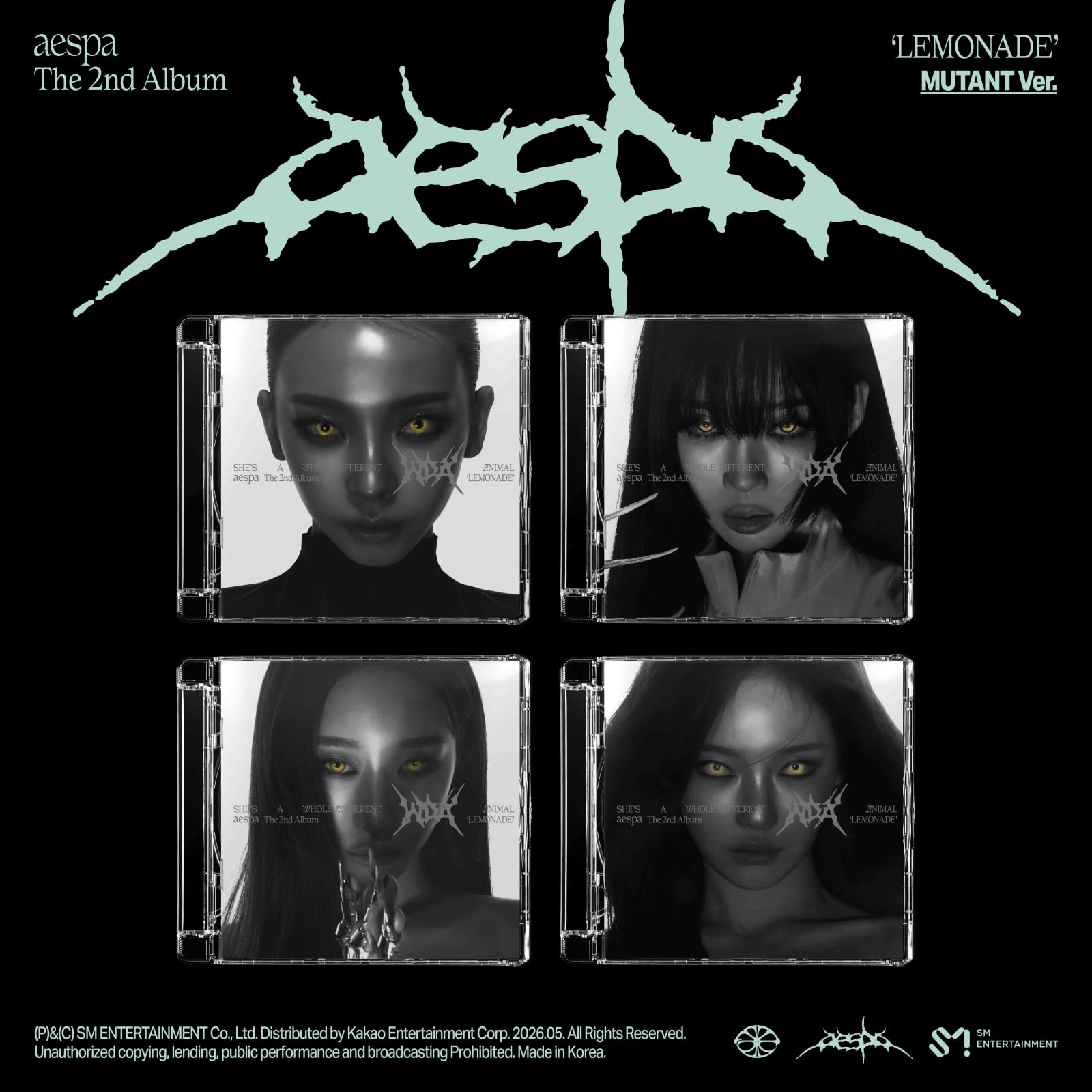 Amazon.co.jp: aespa The 2nd Album [LEMONADE] (MUTANT ver.)（韓国盤
