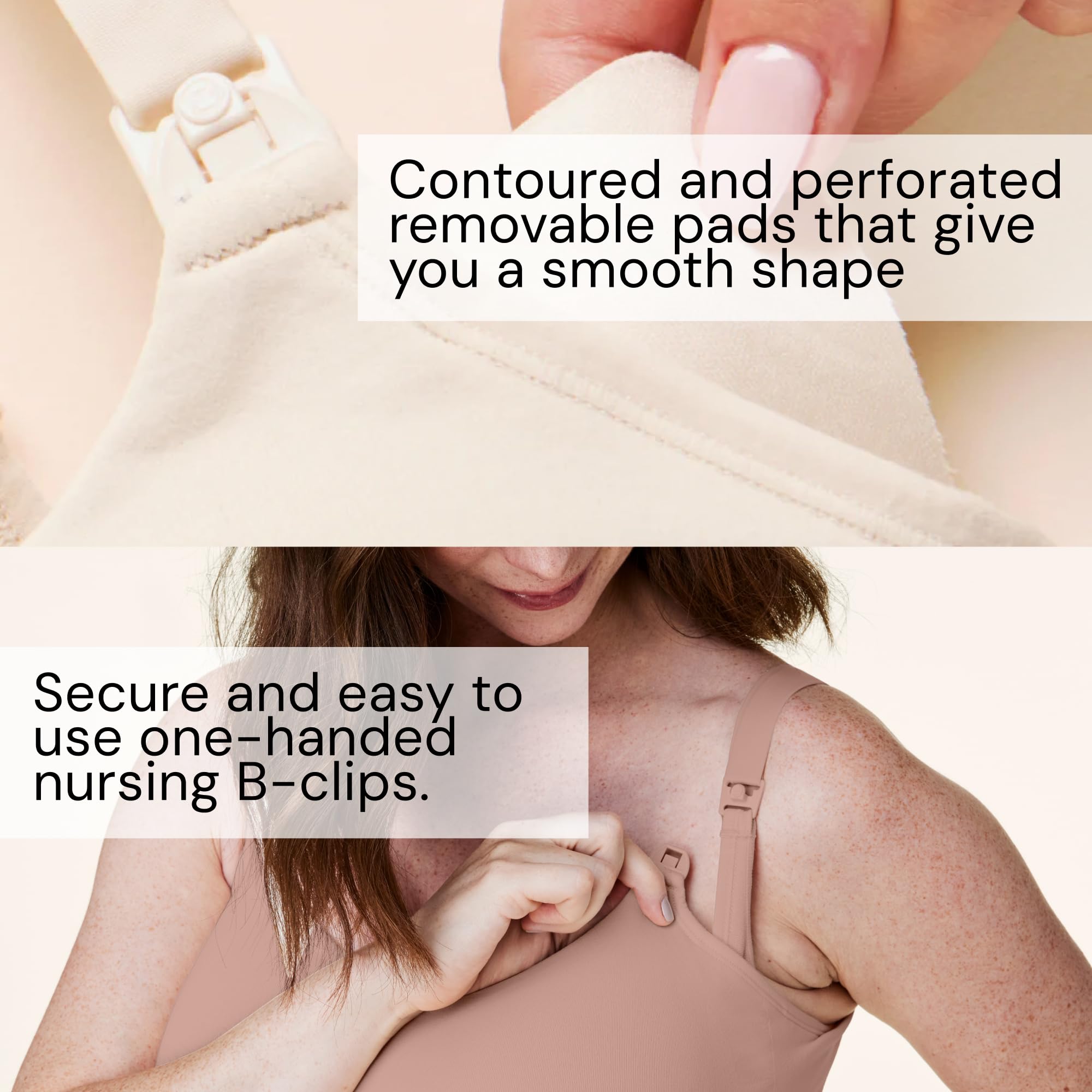 Bravado Designs Reggiseno da allattamento da donna per allattamento al seno, reggiseno premaman a balconcino di supporto senza cuciture senza ferretto