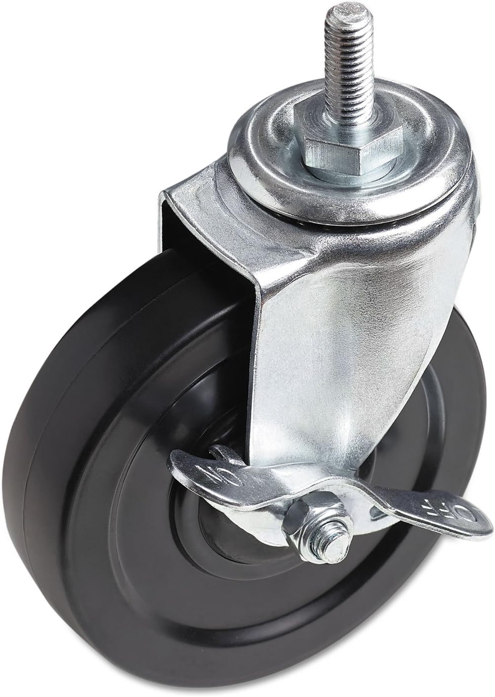 Alera ALE Optional Casters For Wire Shelving, 125 lbs./Caster, Black (Set of 4)