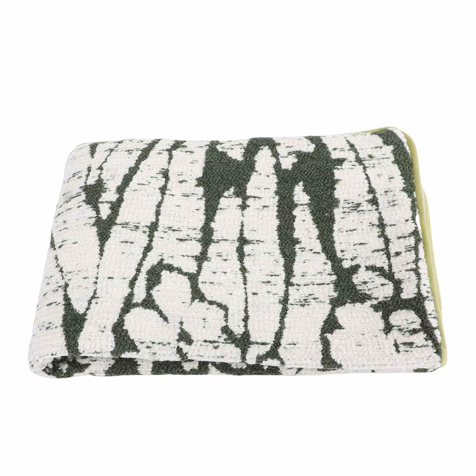 Jectse Fodere per Cuscini per Divano, 4 Federe per Cuscini Decorativi, Federe Rustiche Boho Farmhouse con Design a Nappe Bianche Verdi, Fodere per per Divano per Soggiorno Camera da Letto (50,8x30,5