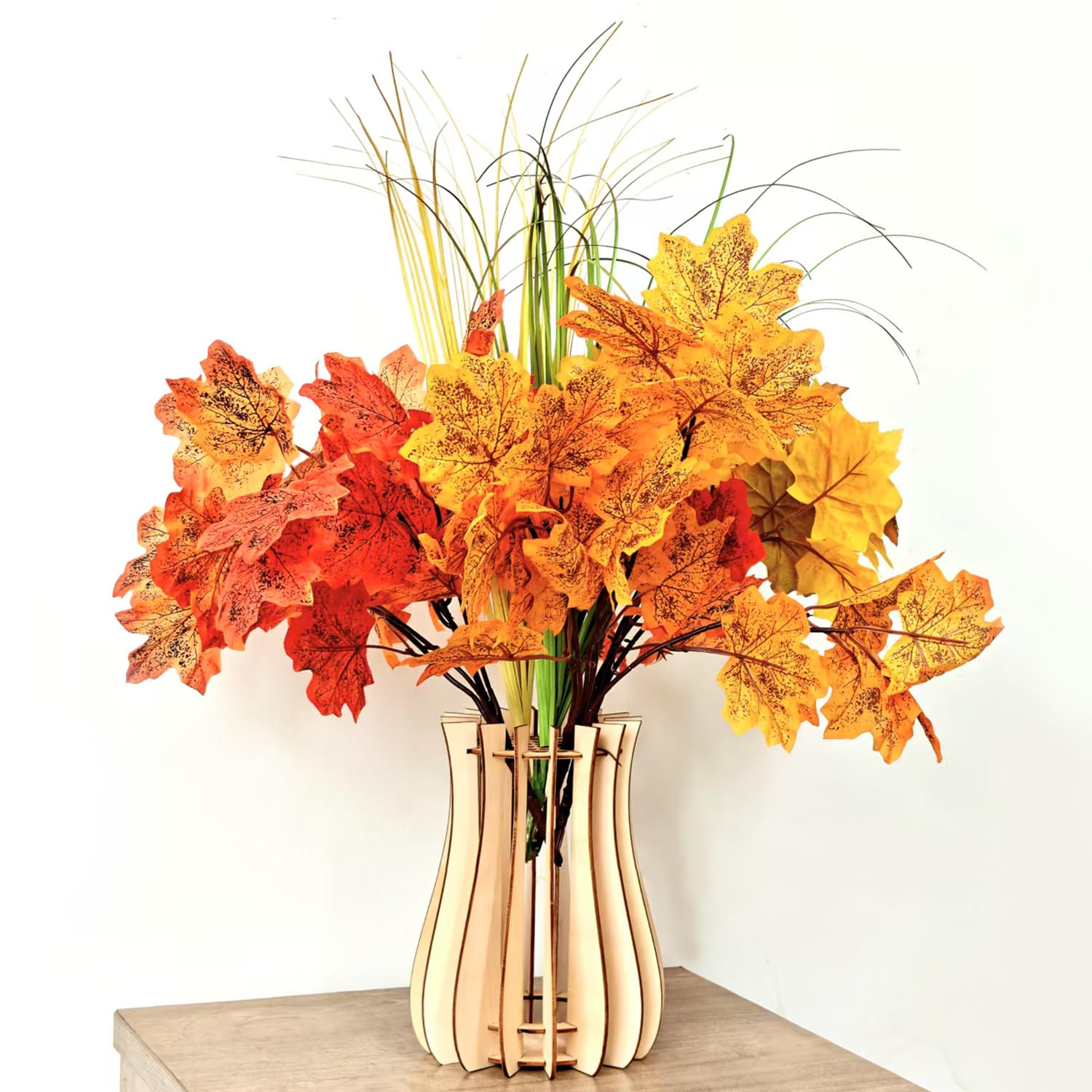 RHQFDM 10311 10280 Florero Puzzle de Madera para Ramo de Lego,Florero de 20 cm para Flores de Lego,Regalo para los Amantes de Las Flores de Lego,para Almacenar Lego Tulipanes Rosas Orquídea(Pequeño)