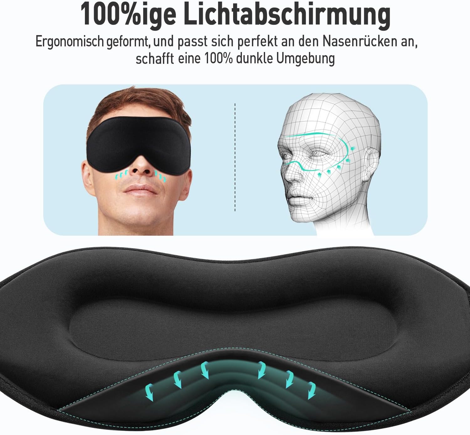 Umisleep Schlafmaske: Der perfekte Begleiter für seitliche Schläfer