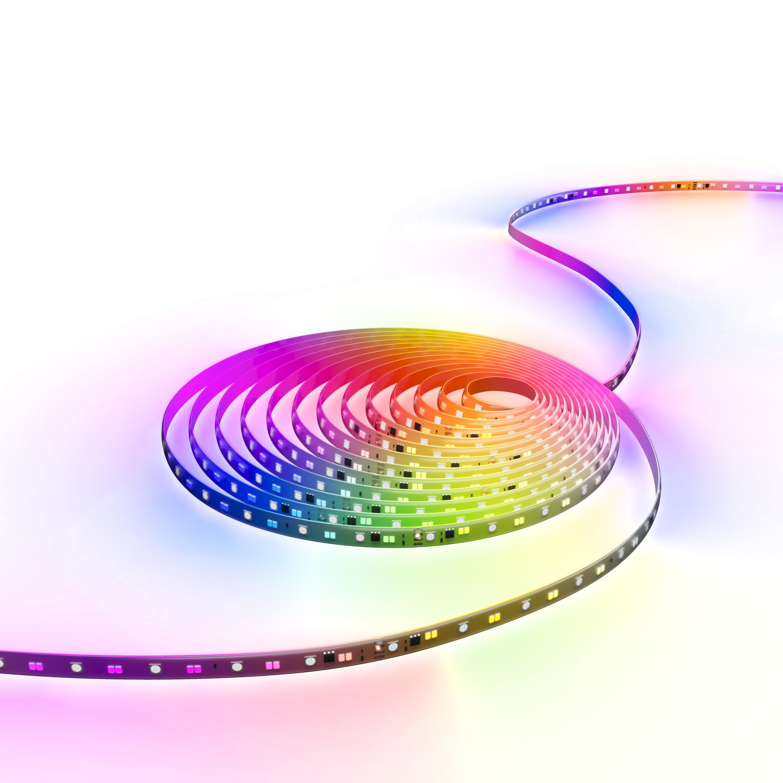 CALEX Smart LED Streifen, 20 m, RGBIC-Farben, flexibel & zuschneidbar, dimmbar, WLAN App- & Sprachsteuerung, inkl. Fernbedienung