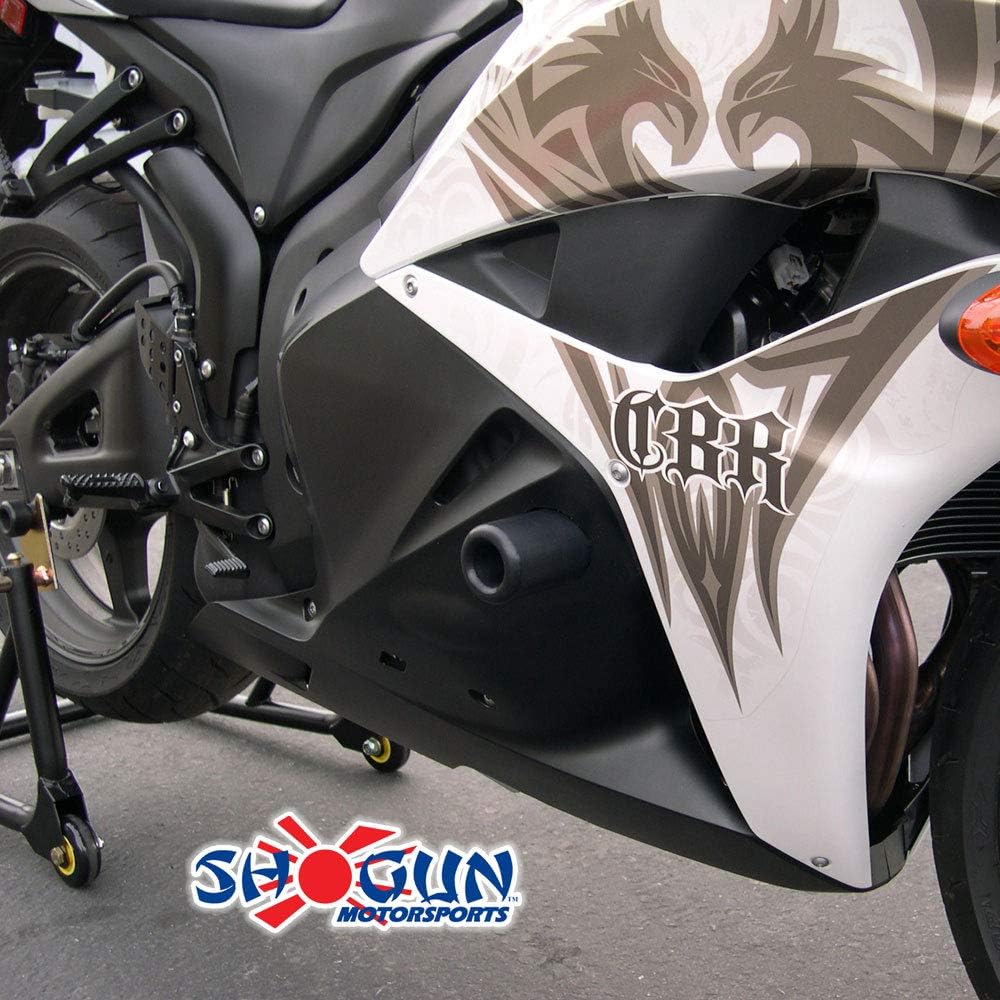 Shogun Hon CBR600RR CBR600 CBR 600 RR 2009 2010 2011 2012 Black Complete Frame Slider Kit Includes Frame Sliders Swing Arm Spools and Bar Ends Fits ABS & NON ABS Models - 755-3349 - MADE IN THE USA