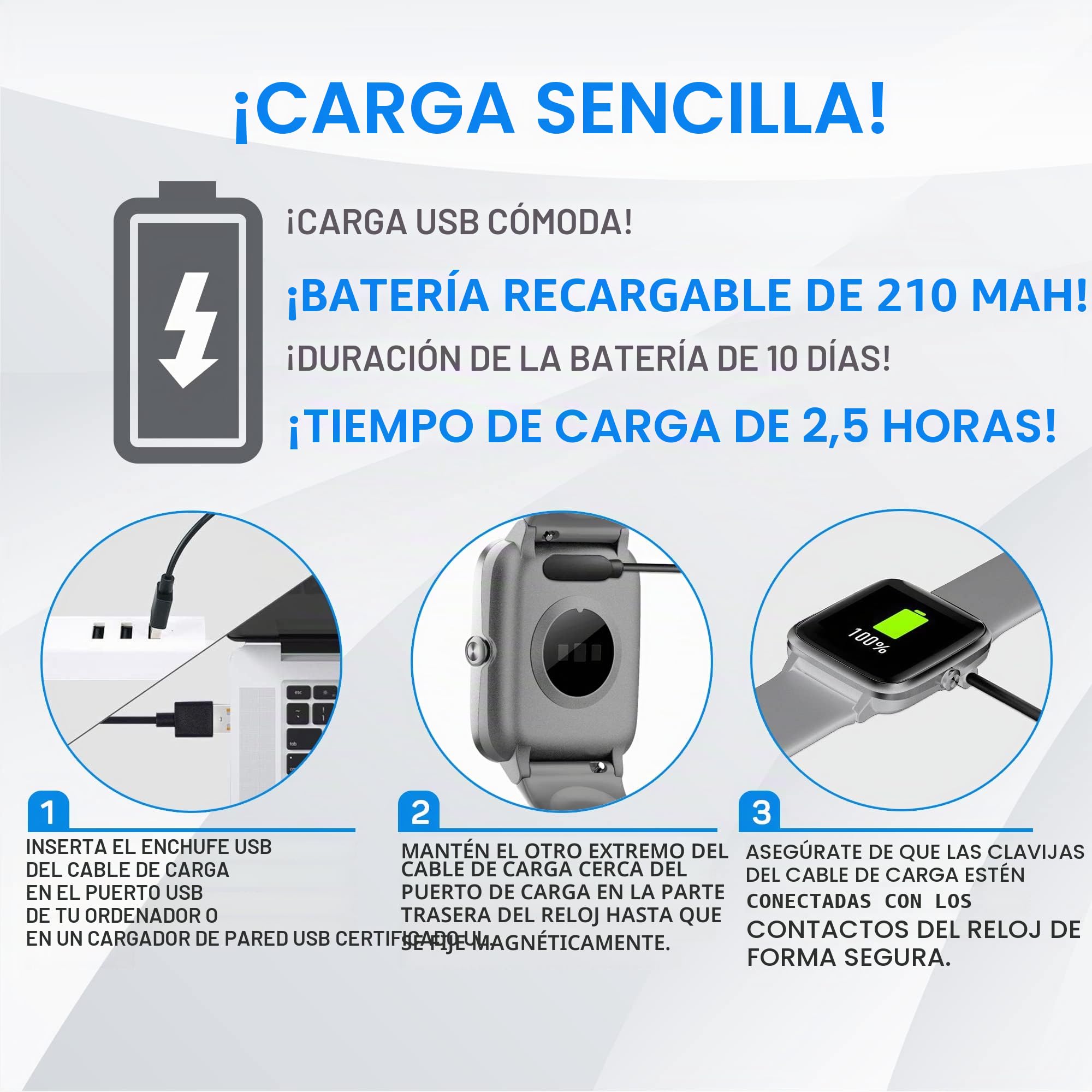 OCTANDRA Move VeryFitPro ID205L ID205L - Reloj inteligente con monitor de frecuencia cardíaca y sueño, resistente al agua, IP68, contador de pasos, podómetro, ejercicio, correr, relojes de fitness