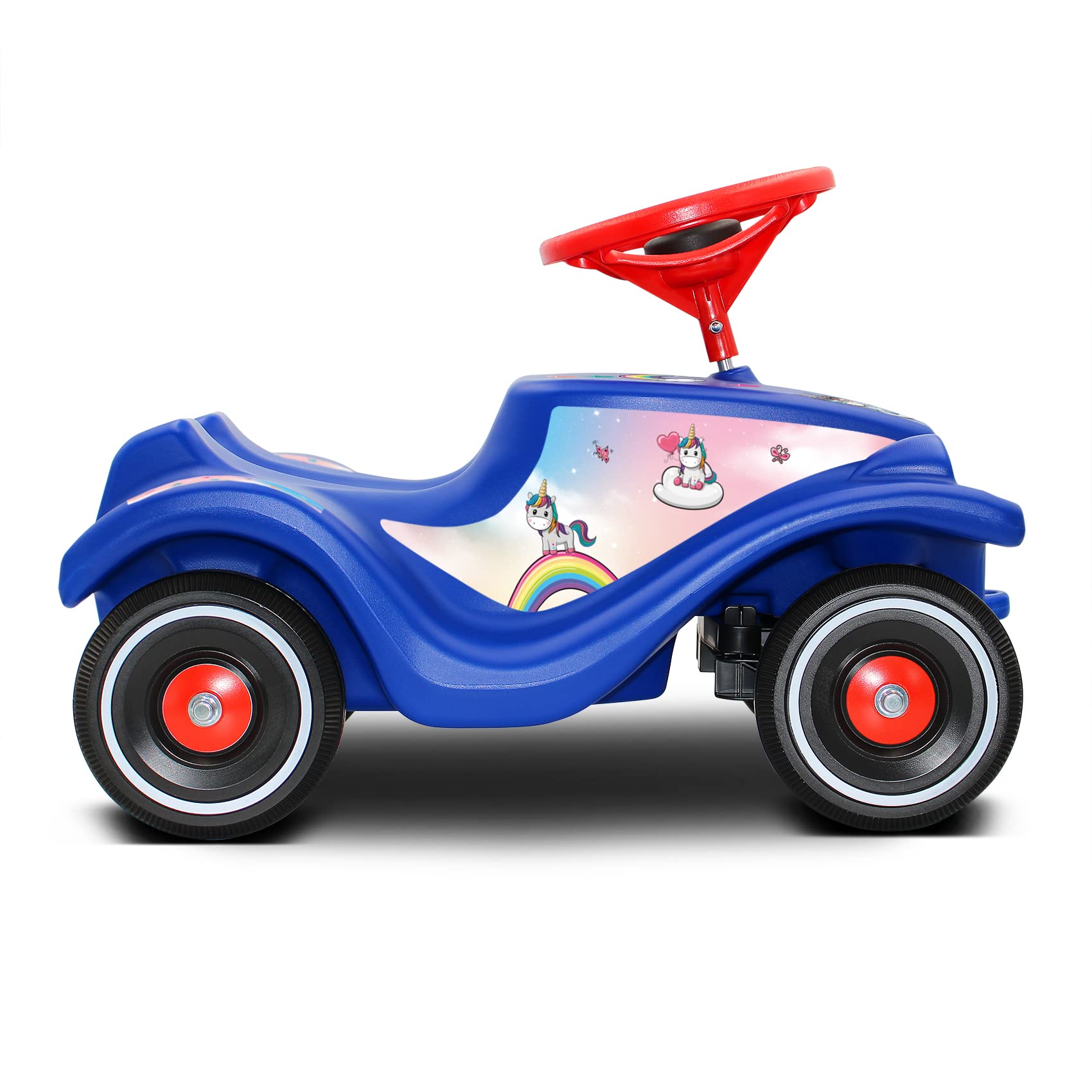 Finest Folia Aufkleber Set kompatibel mit Big Bobby Car Classic Sticker für Kinderfahrzeug Rutschauto Spielauto Design Folie für Mädchen Jungen R194 (14 Einhörner)
