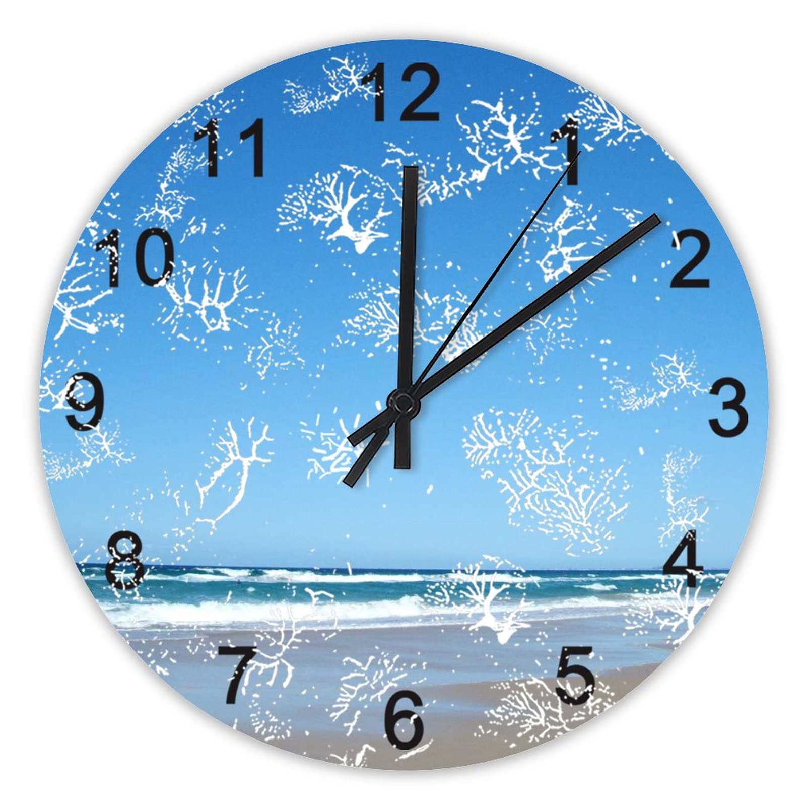 Horloge murale silencieuse 40,6 cm décoration cuisine bureau
