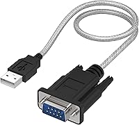 Vista 9 de SABRENT - Cable adaptador USB 2.0 a serie (9 pines) DB-9 RS-232 de 6 pies [con chipset FTDI] (CB-FTDI)