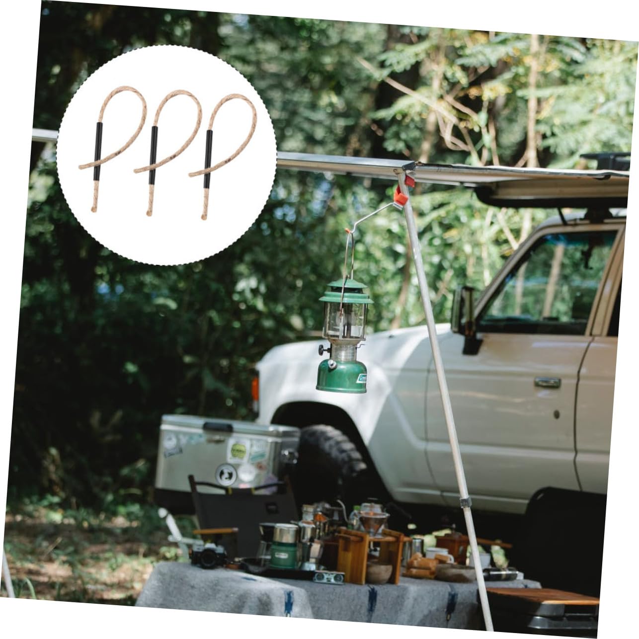 VANZACK 30pcs Survival Wick Cord Efficient Fire Starter Ropes for Camping Outdoor Matchstick Tool Handle Heat Dissipating Easy to Control Flame