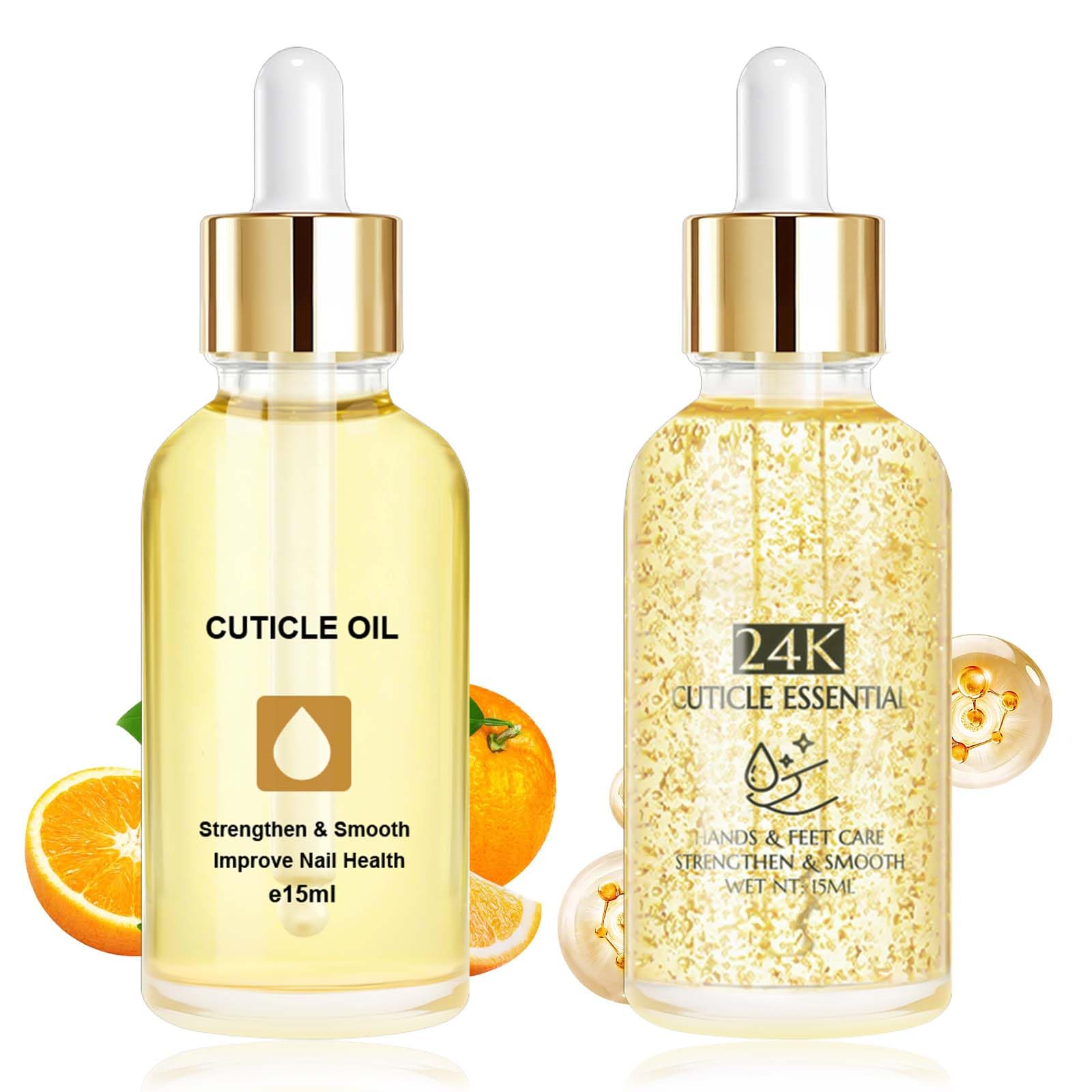 LOPHE Hydrating Cuticle Oil, 2pcs Cuticle Oil for Nails Nail and Cuticles Oils Contain Vitamin B, Moisturizes Cuticles