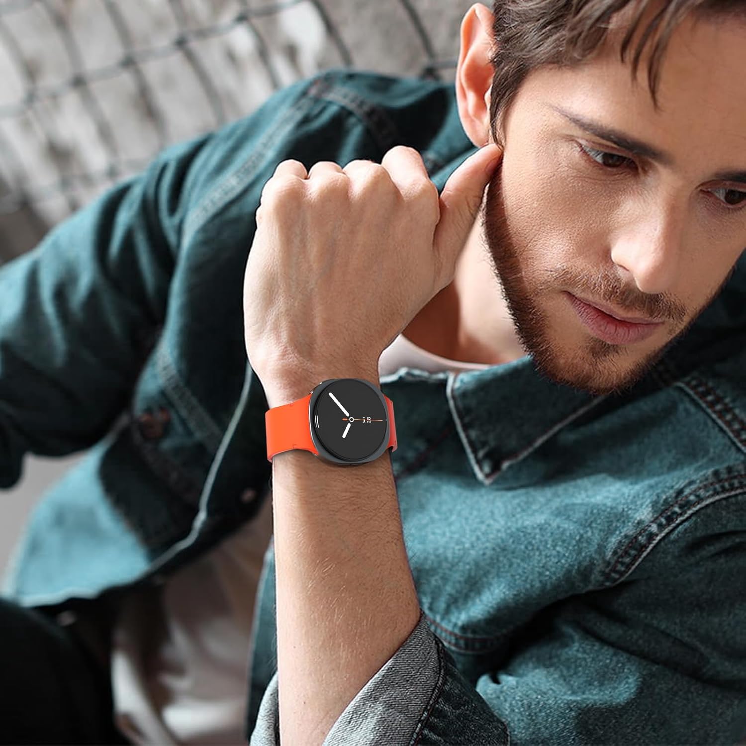 6 Pack Sport Bands Compatible with Samsung Galaxy Watch 8 40mm 44mm/Galaxy Watch 8 Classic 46mm, No Gap Soft Silicone Strap for Men Women - Image 5