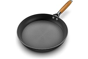 imarku Non Stick Cast Iron Skillet - Durable Honeycomb Frying Pan For Healthier Cooking