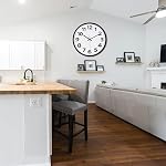 Crosstime Wall Clock 30cm Silent Non-Ticking - Big Numbers Easy to Read Round Quartz Analogue Clocks for Kitchen, Living Room, Office, School -12 Inch
