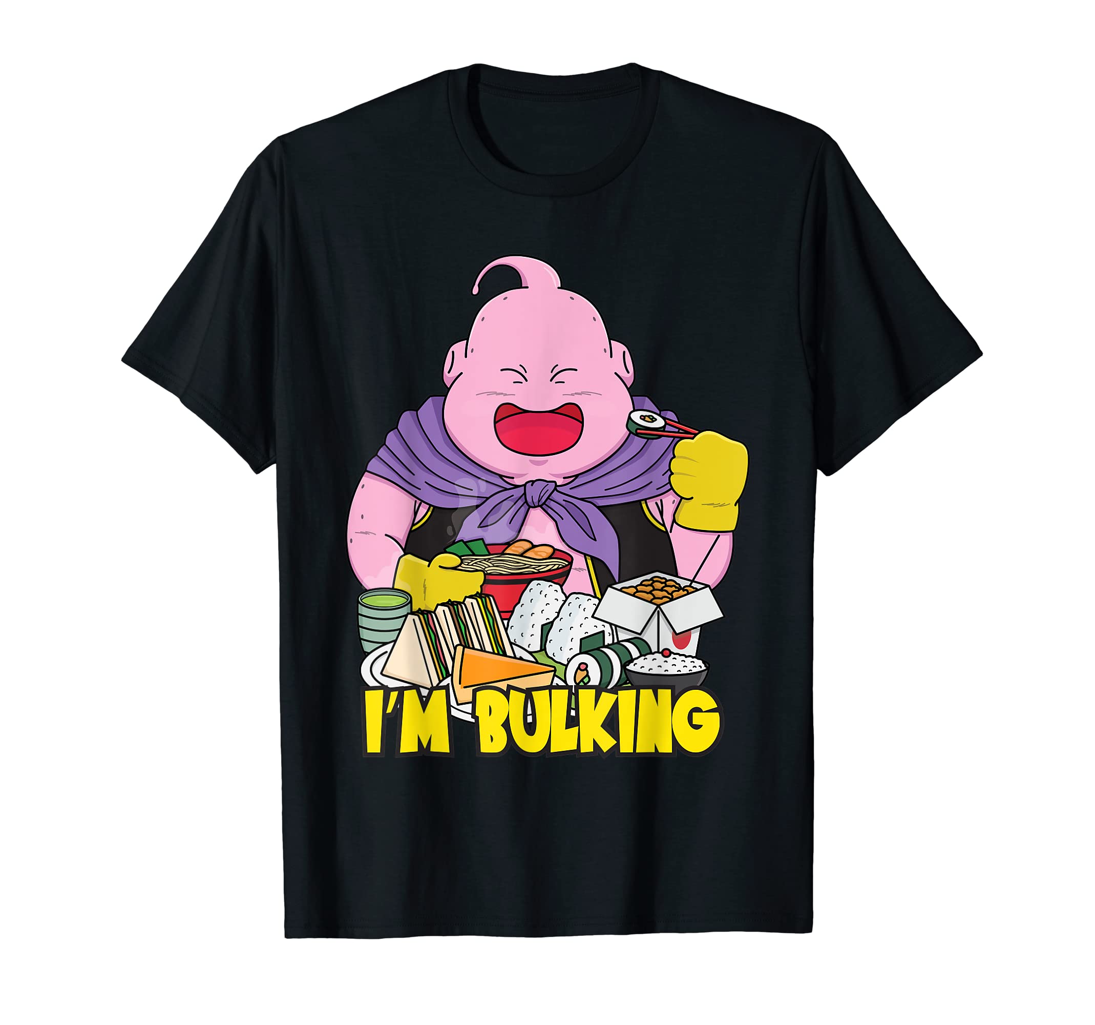 Funny Train Insaiyan Anime Gym Motivational GiftsI'm Bulking - Train Insaiyan - Funny Workout - Fat Buu T-Shirt