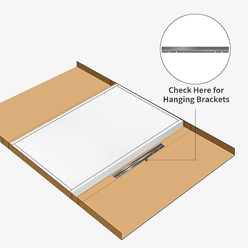 Miniatura 3 de Espejo de baño arqueado de 30 x 40 pulgadas, negro con marco profundo para sobre el fregadero, espejo de pared con marco de aleación de aluminio,