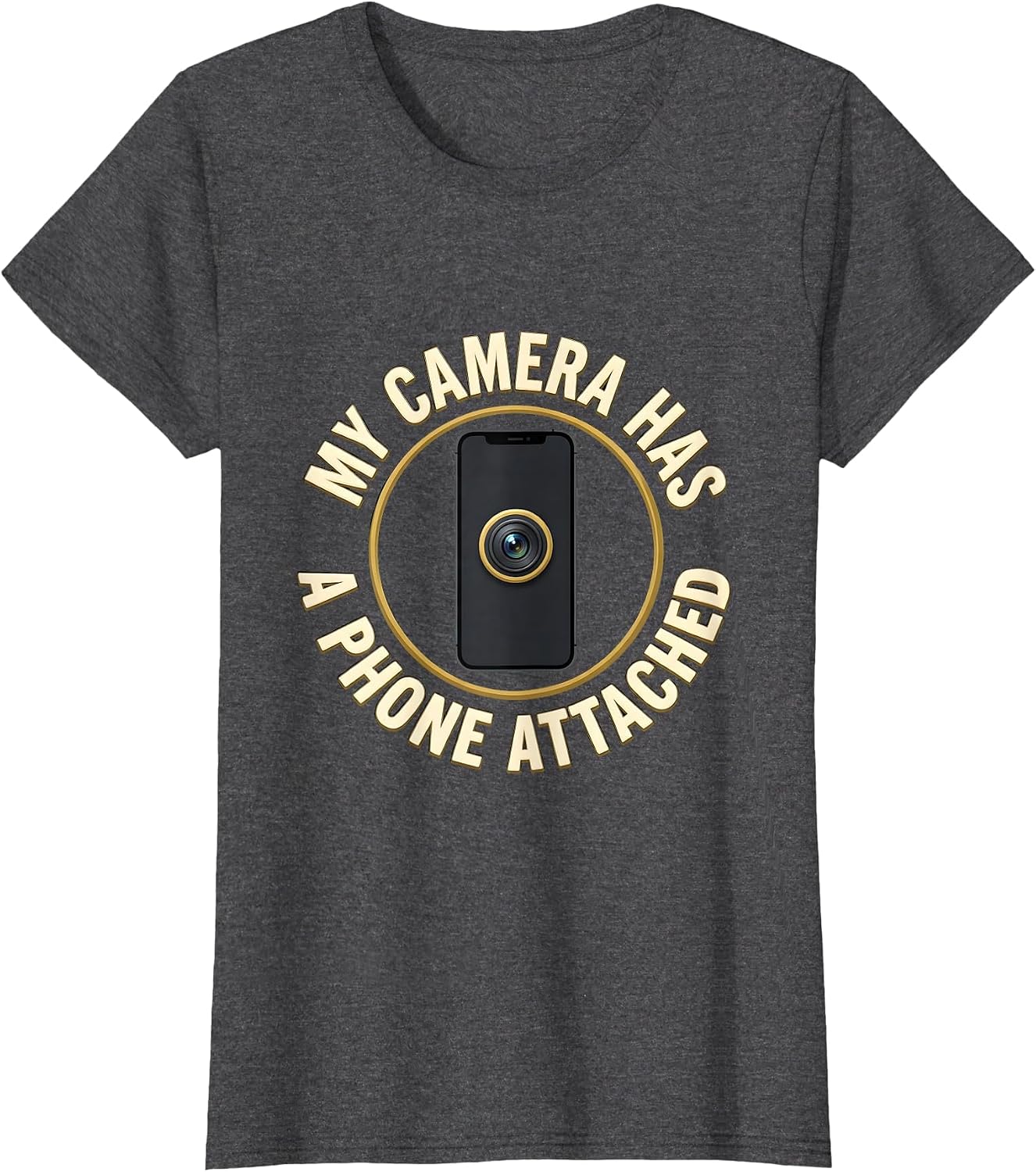 My Camera Has A Phone Attached Vintage Photography Design T-Shirt