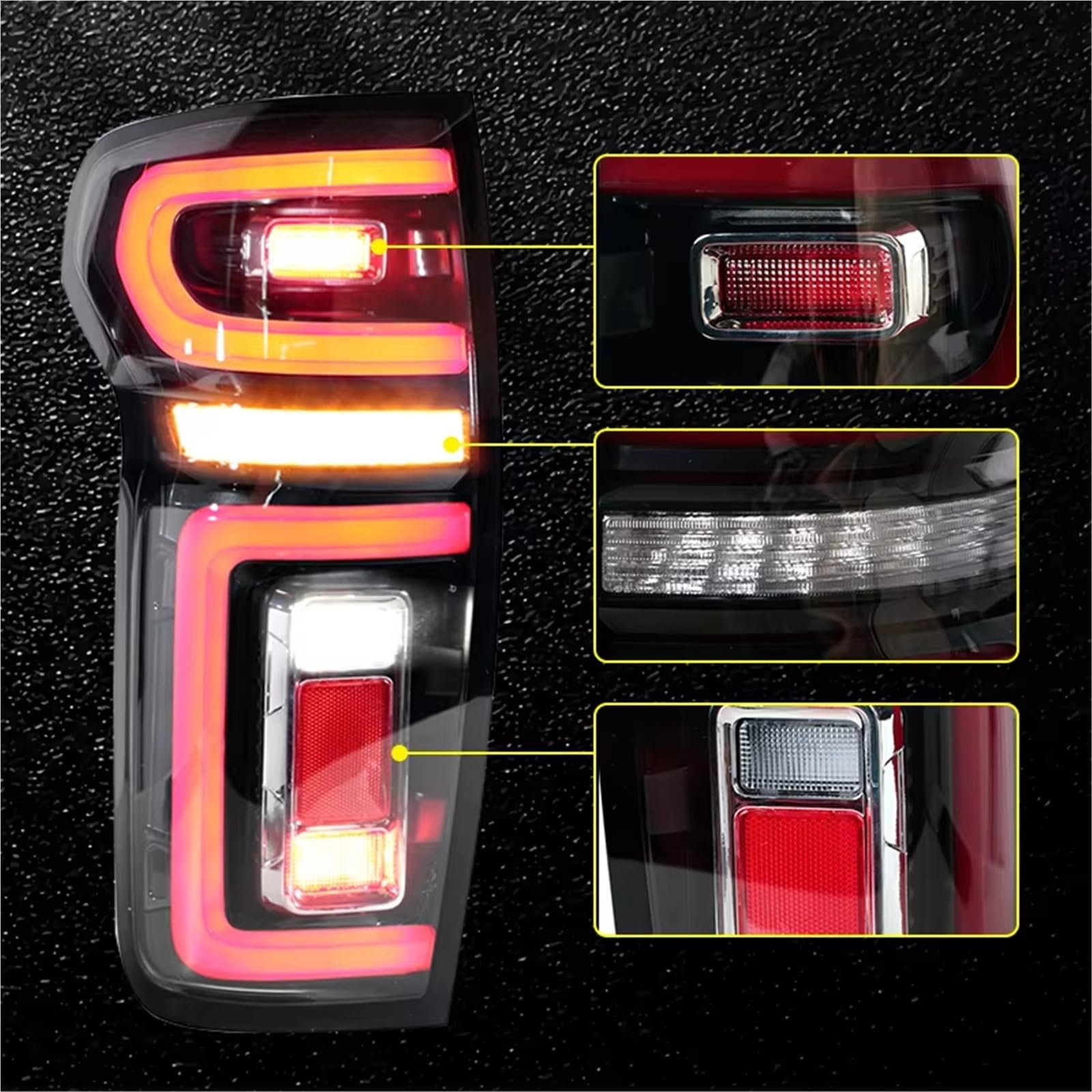 Feu Lampe Arrière Côté Pour Idéal Pour Mur Pour PAO Pour POER Pour Camionnette Version Passager Feu Stop Arrière 4133101XPW04A 4133100XPW04A Feu Arrière Complet Côté