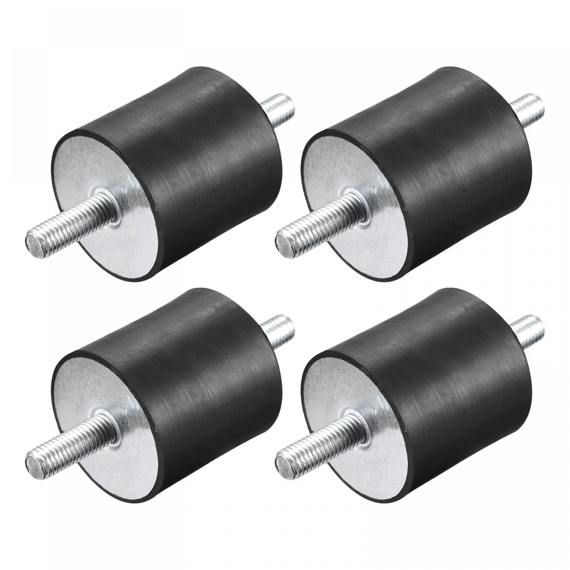 uxcell Rubber Mounts 4pcs M10x28mm Male Vibration Isolator Shock Absorber D50mmxH50mm