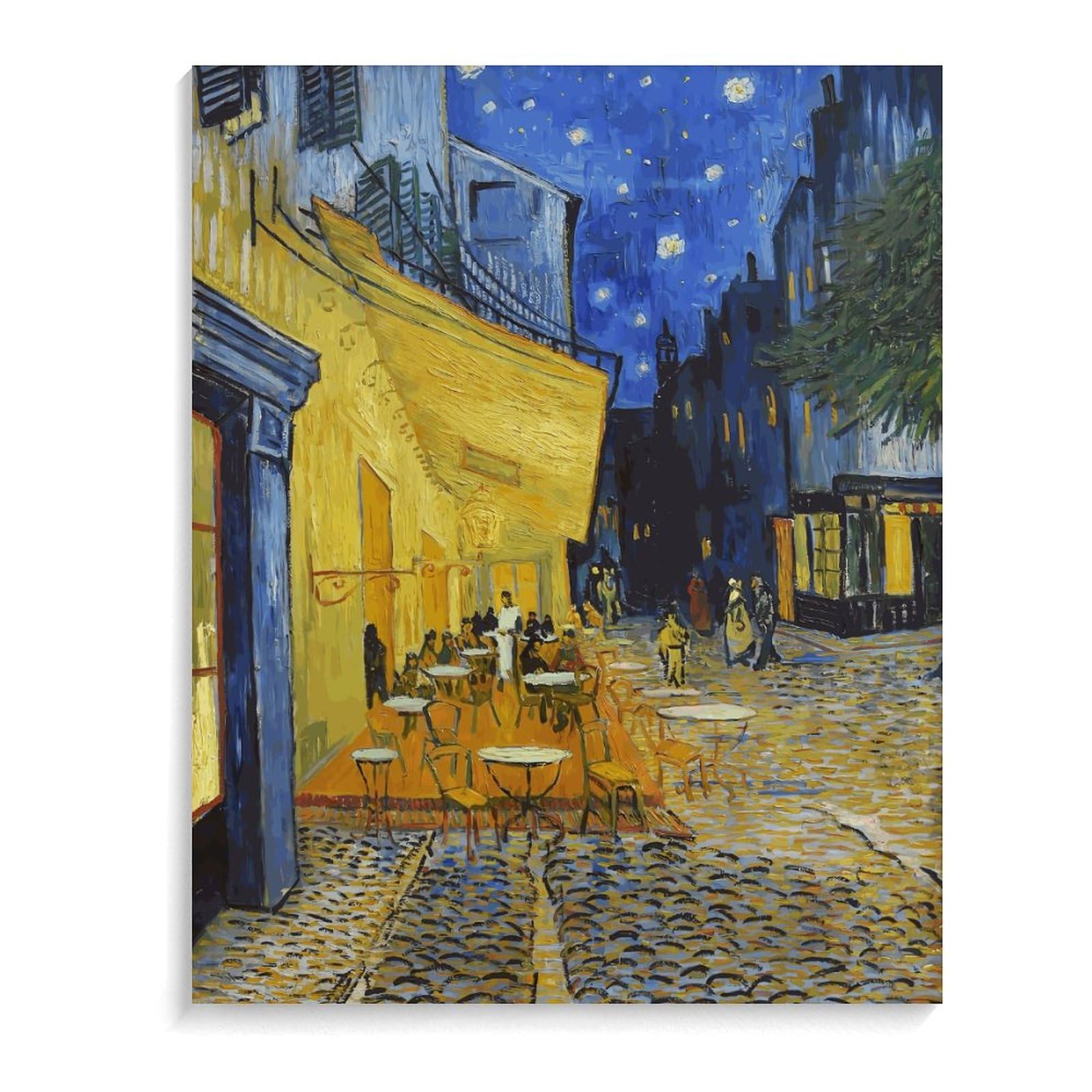 ★秀作★手書き油絵 ゴッホ レストラン内部 額付 手描き絵画 インテリア 油彩画 ☆秀作☆手書き油絵 ゴッホ レストラン内部 額付 手描き絵画