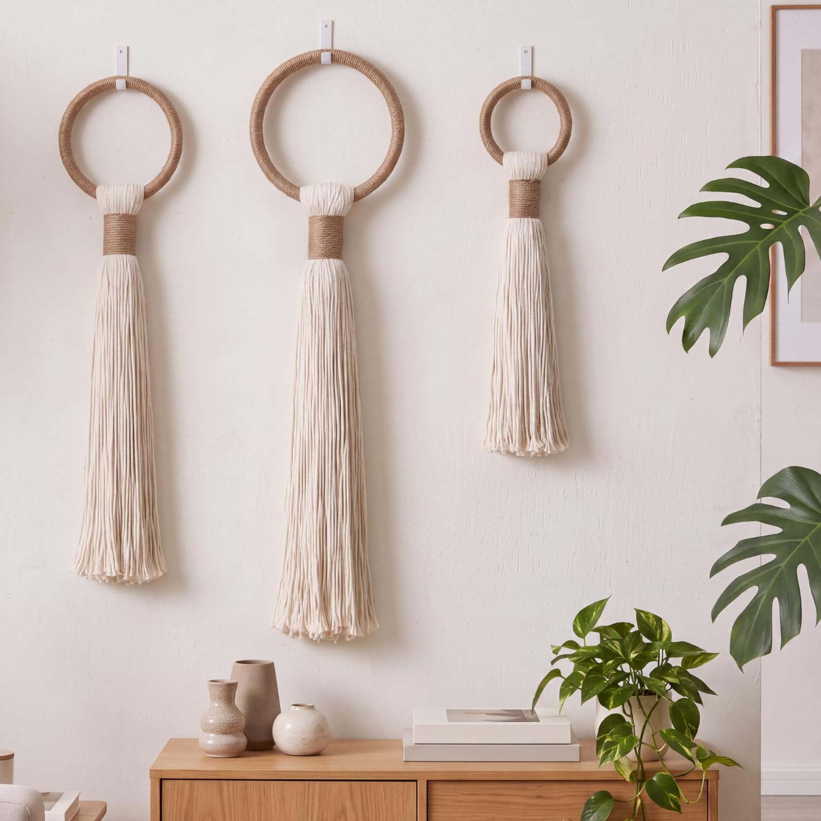 Photo 1 of Tegeme Macrame Wall Hanging - Beige