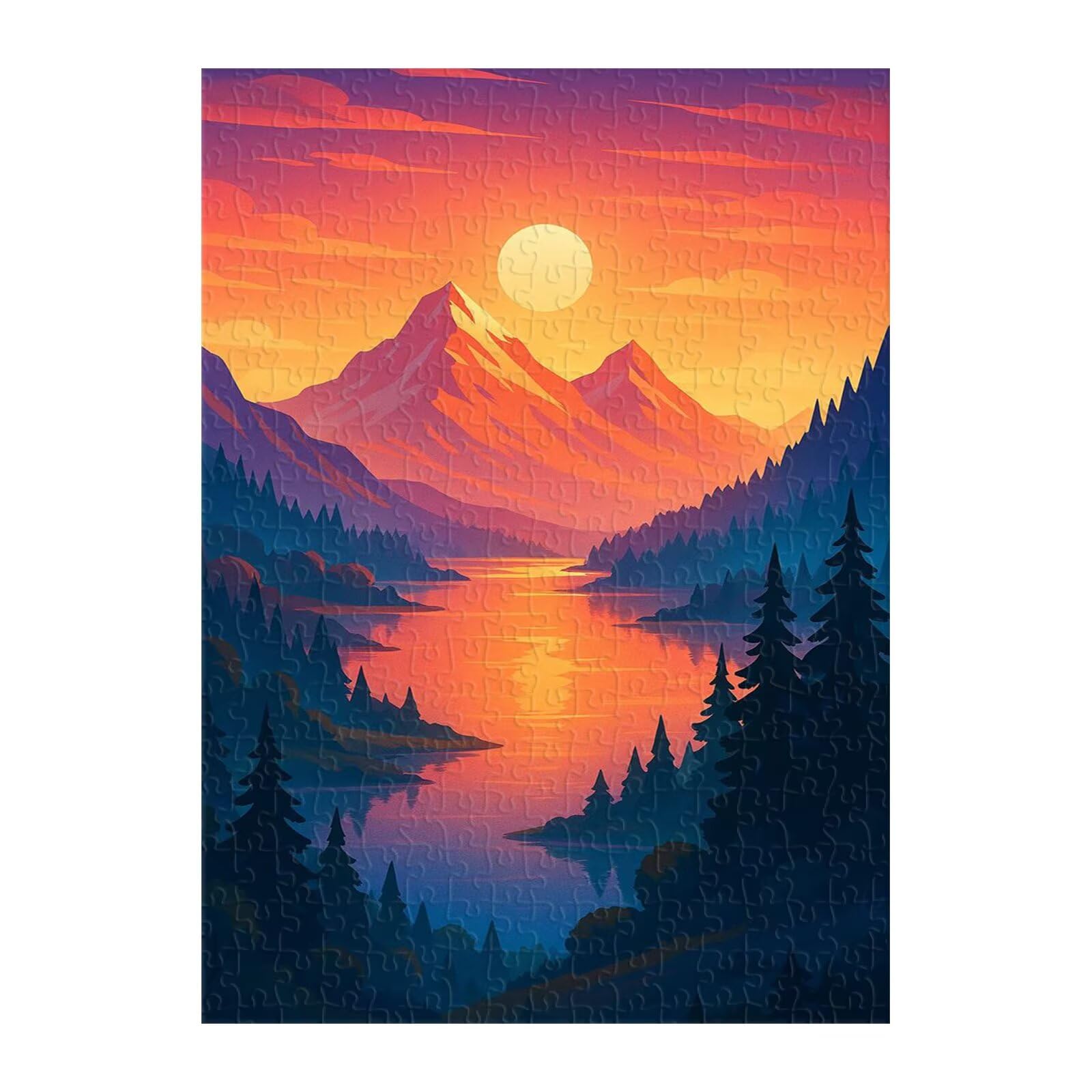 Puzzle 1500 Pezzi, Giungla Montagna Luna Puzzles, Gioco Educativo Sviluppare Osservazione e Logica, Puzzle 1500 Pezzi per Adulti