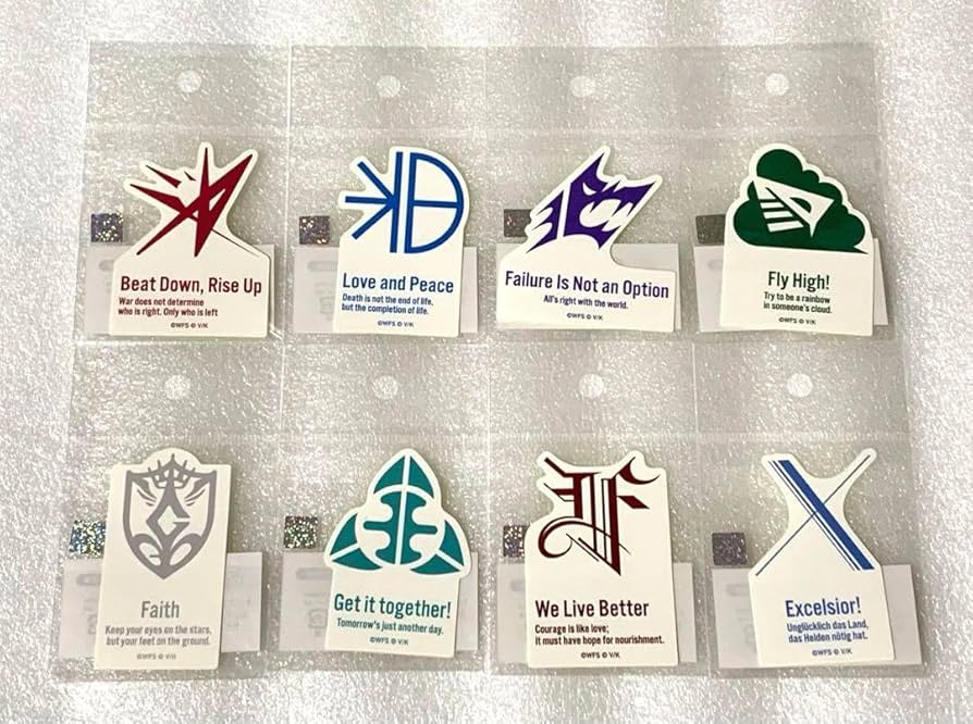 ヘブンバーンズレッド スリーブ 部隊ロゴスリーブ 8種類セット 【公式