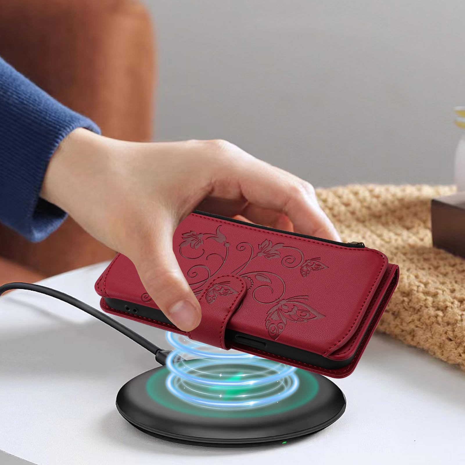 Per Nokia C1 Plus Colorato Disegno A Cerniera Con Cerniera In Pelle Flip Orizzontale Con Titolare E - Foto 10