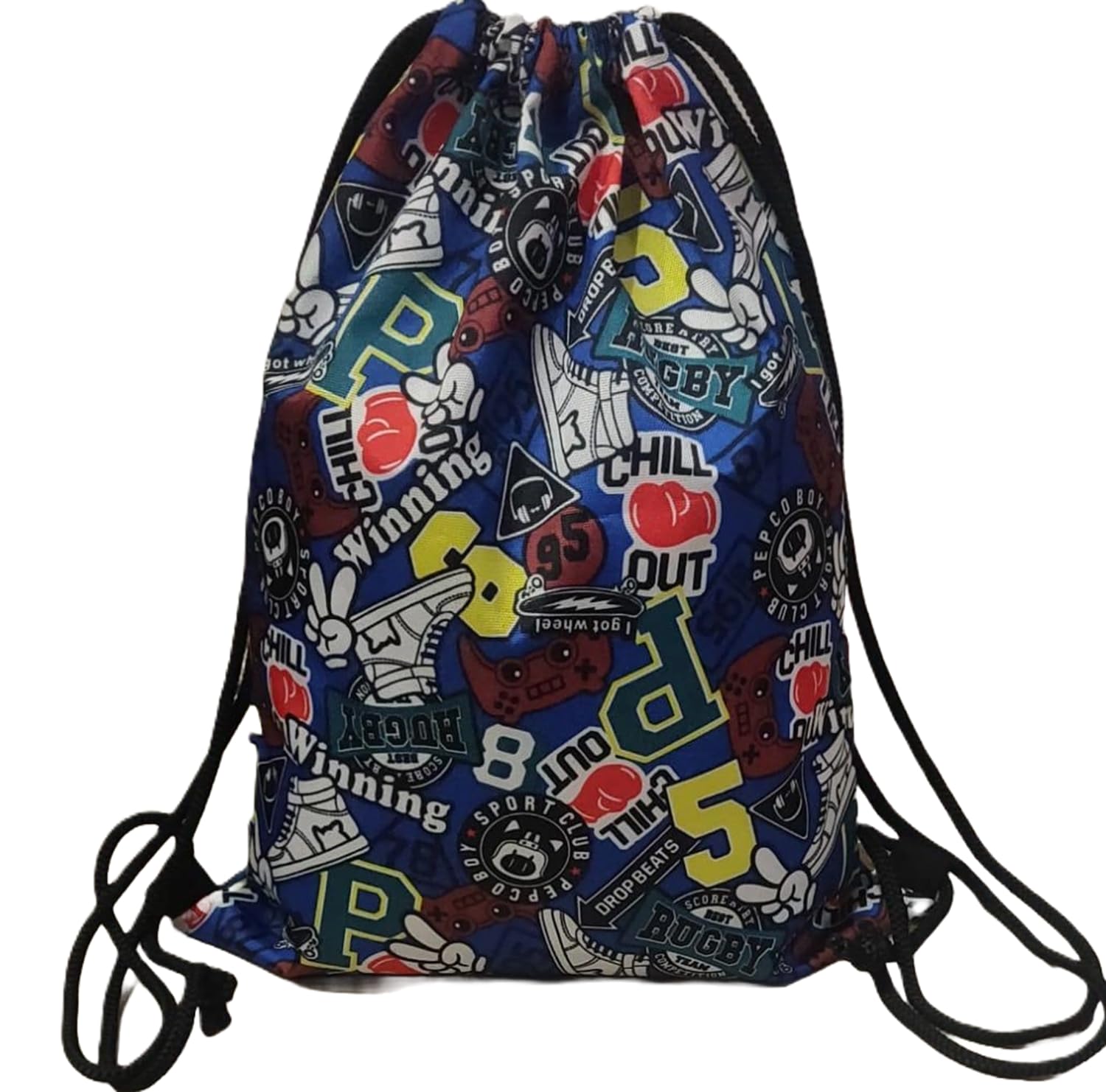 Polyester Waterproof Drawstring Backpack for Running, Football, Riding, Gym and Cycling (Multicolour)-image-13