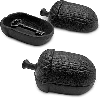 Cast Iron Turtle Key Hider – Garden Outdoor Hidden Key Holder for Spare Keys, Durable Hide a Key