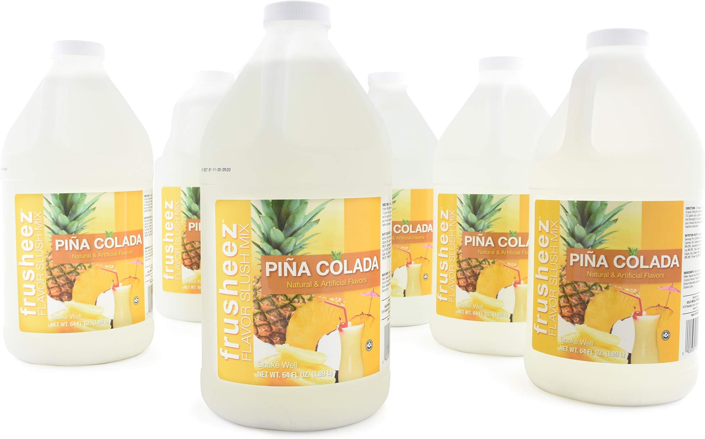 Pina Colada Frusheez Slush Mix (6 - 1/2 gallons)